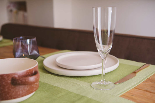 Luxury Green Placemats Set of 4 – Premium Table Mats