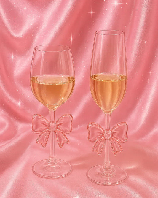 Pink Bow Glassware Collection